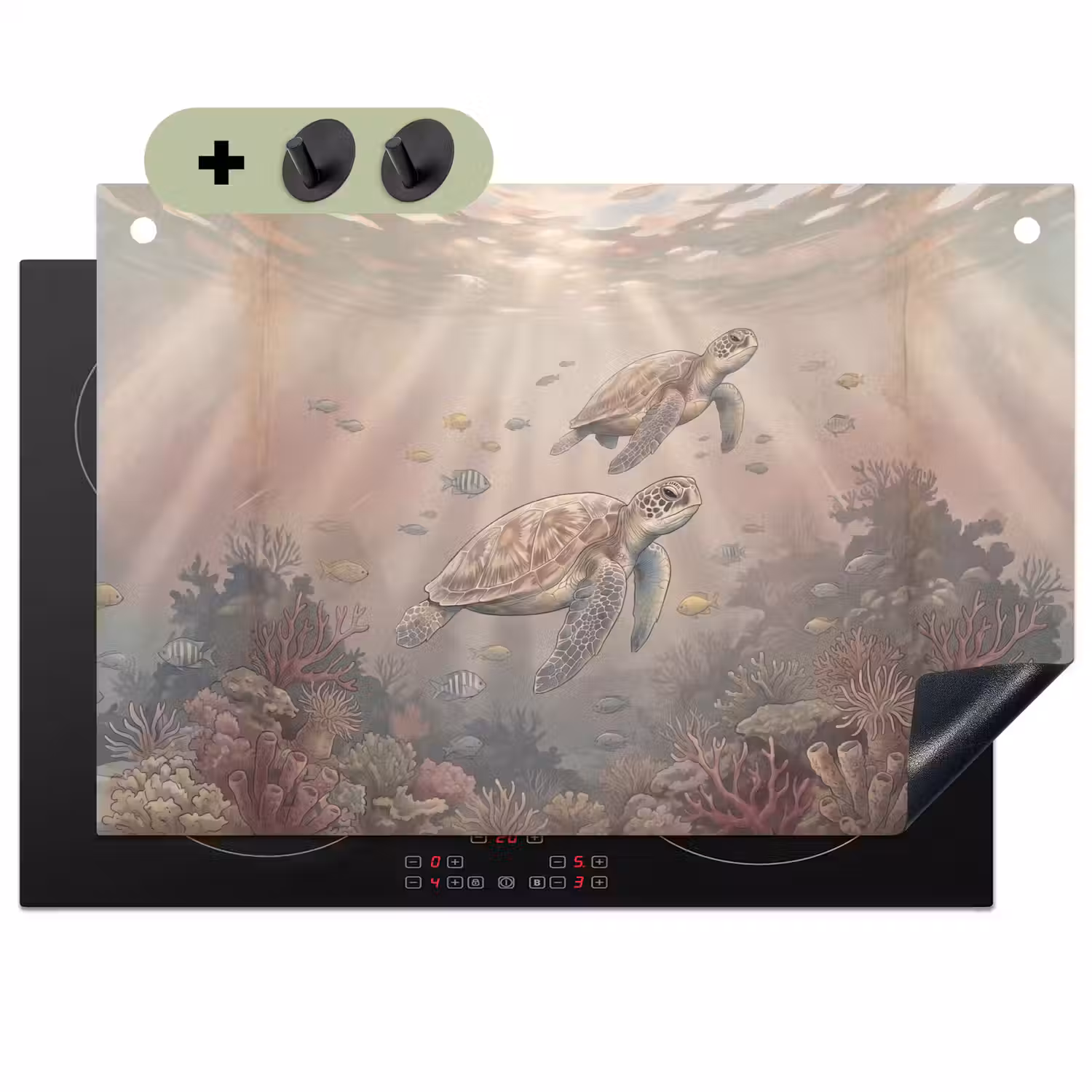 Dier - Onderwater - Oceaan - Illustratie - Zeeleven Inductie beschemer met haakjes klein -3d
