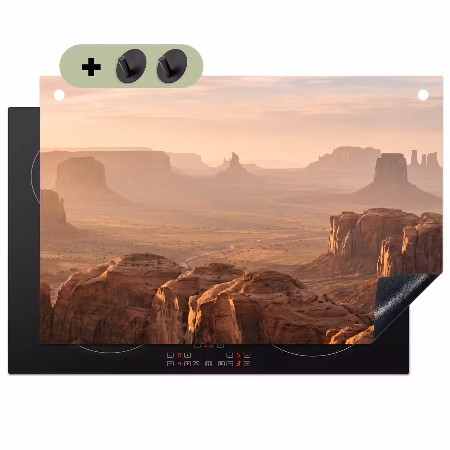 Woestijn - Landschap - Natuur Inductie beschemer met haakjes klein -3d