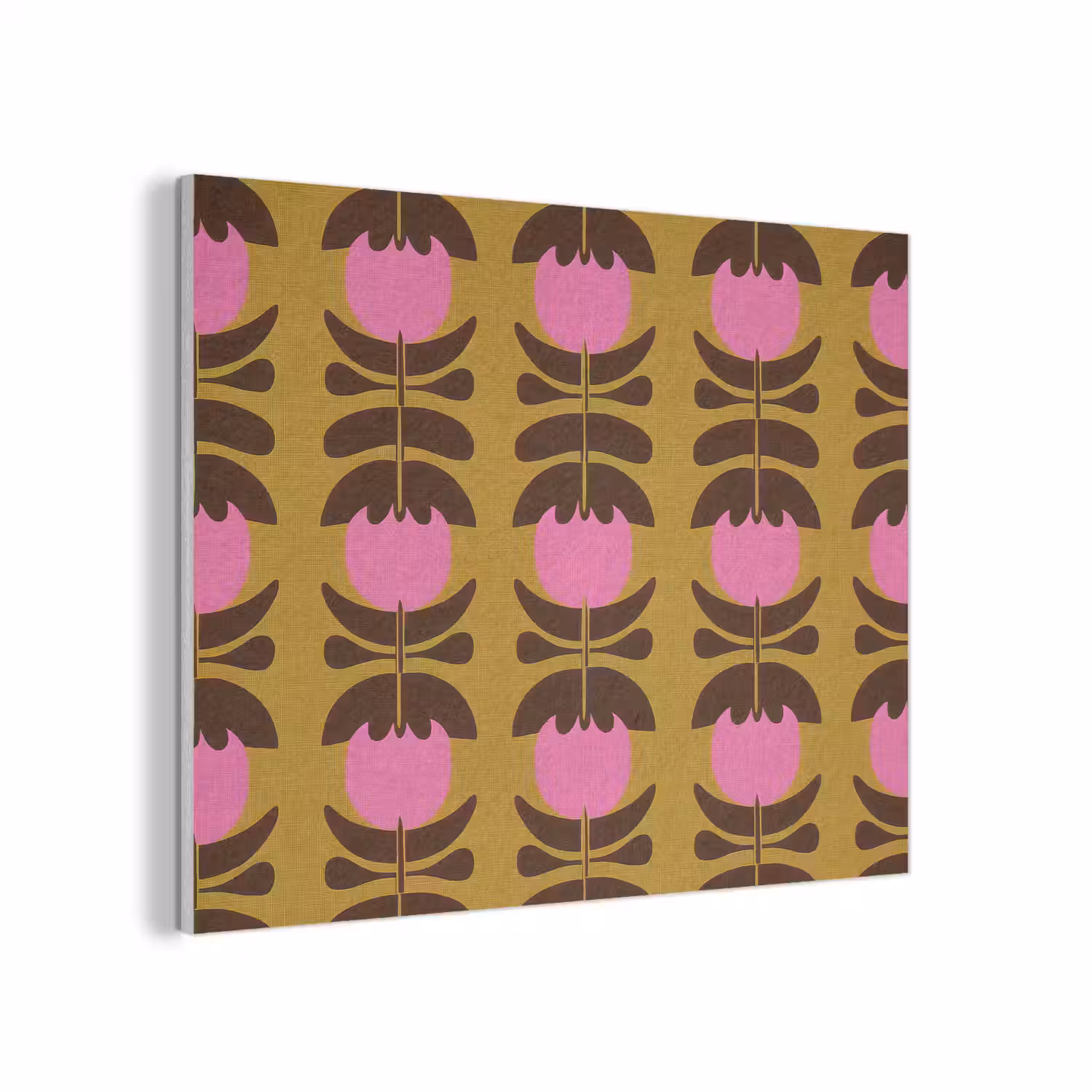 Abstract - Bloemen - Roze PET vilt klein 837 -3d