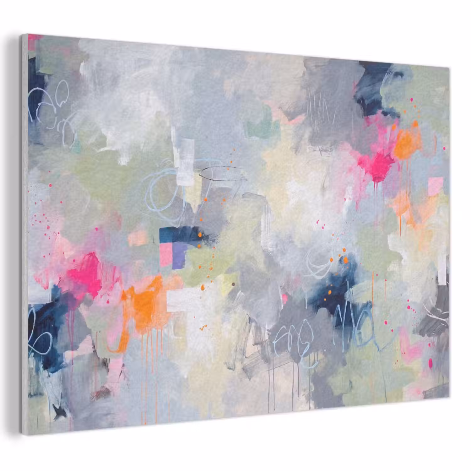 Abstract - Kleurrijk - Modern - Kunst PET vilt klein -3d