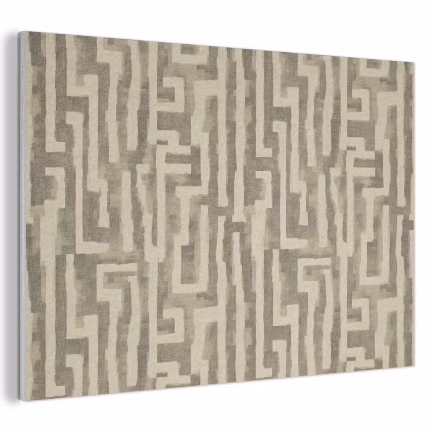 Abstract - Geometrisch - Groen PET vilt klein 837 -3d