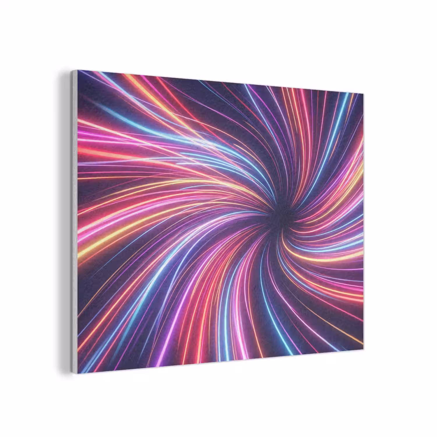 Abstract - Swirl - Futuristic - Neon PET vilt klein -3d