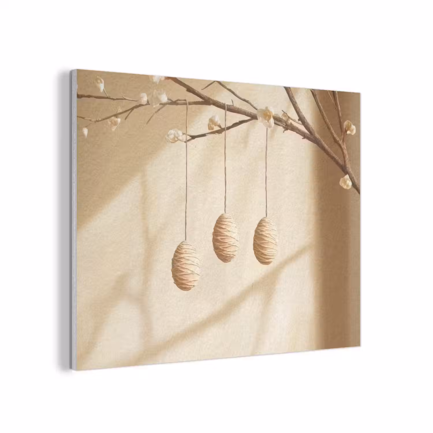 Beige - Paastak - Eieren PET vilt klein -3d