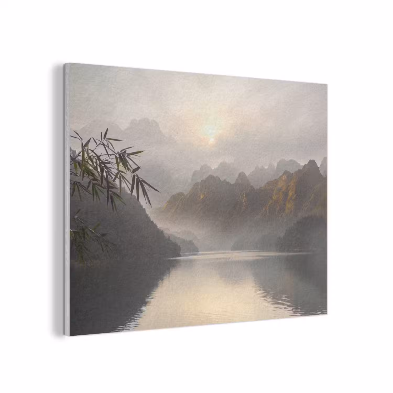 Bergen - Water - Mist - Natuur - Landschap PET vilt klein -3d