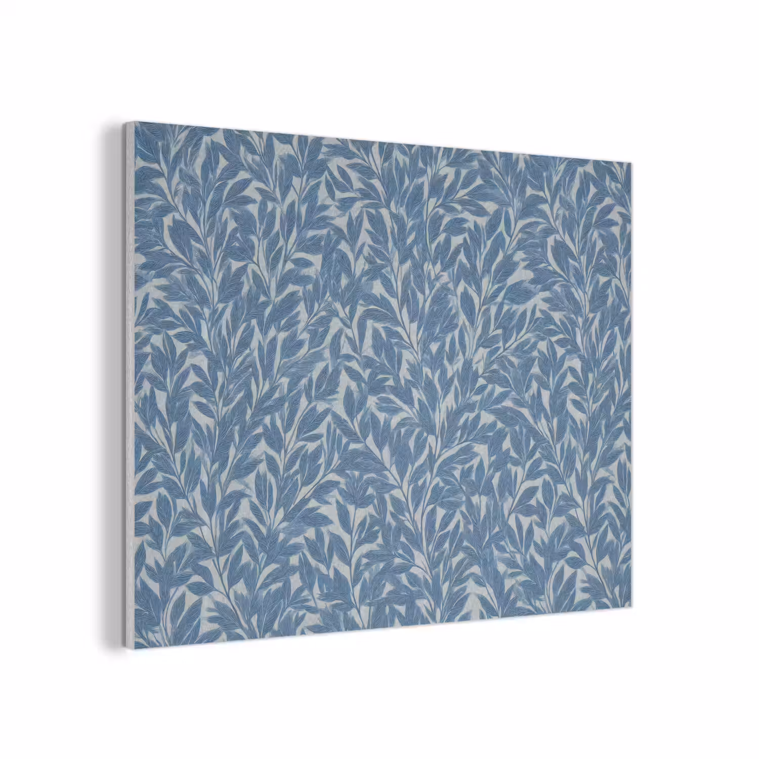 Bladeren - Klassiek - Patroon - Donkerblauw - Vintage PET vilt klein 837 -3d