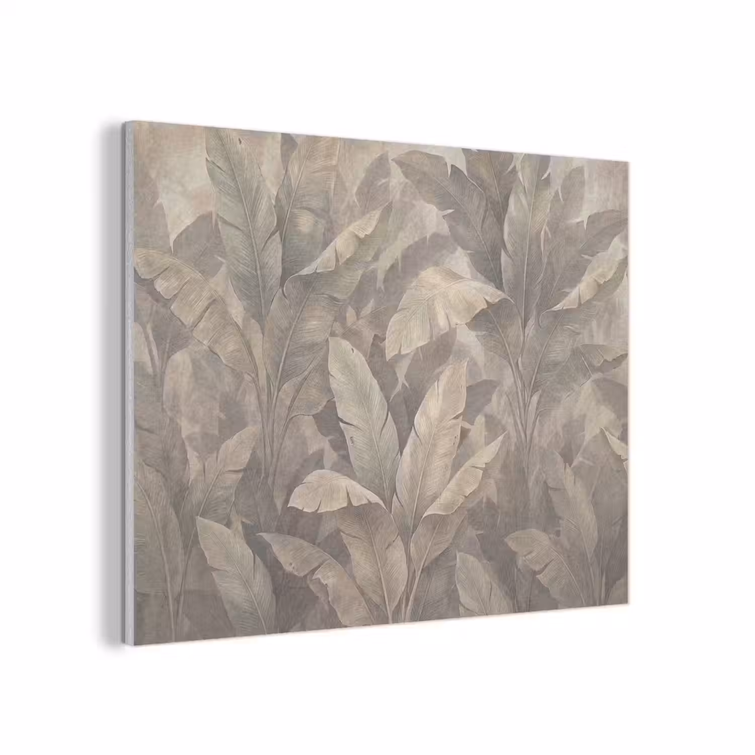Bladeren - Tropisch - Natuur - Modern - Beige PET vilt klein -3d