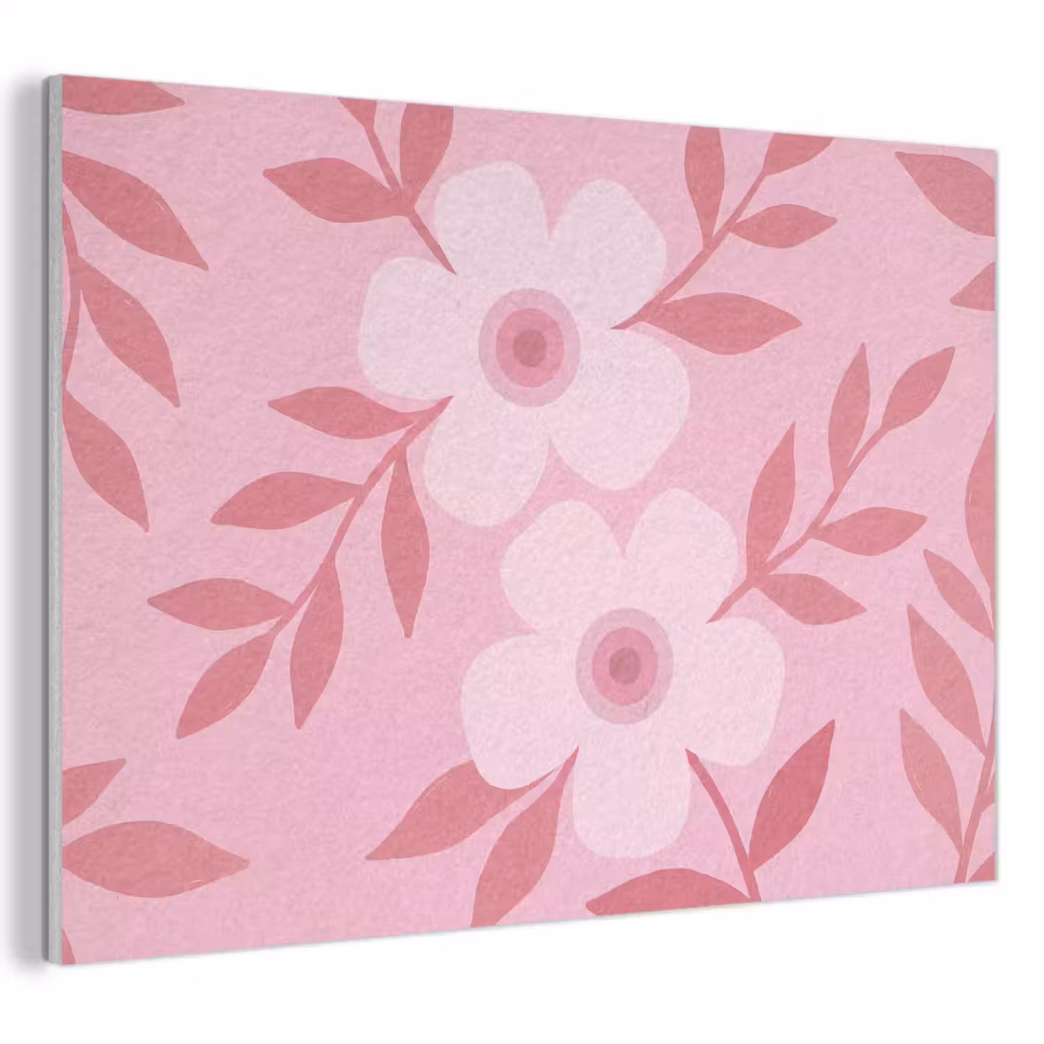 Bloemen - Abstract - Modern - Roze - Natuur PET vilt klein -3d