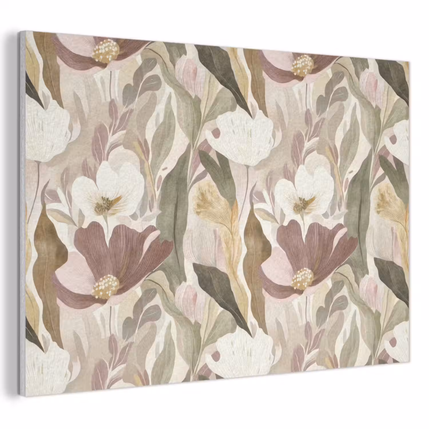 Bloemen - Aquarel - Kleurrijk PET vilt klein 837 -3d