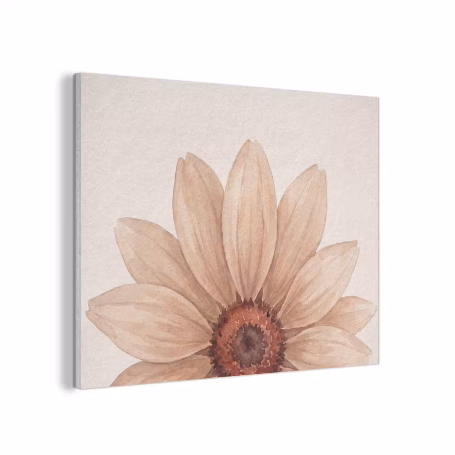 Bloemen - Bloemblad - Natuur - Aquarel - Beige PET vilt klein -3d