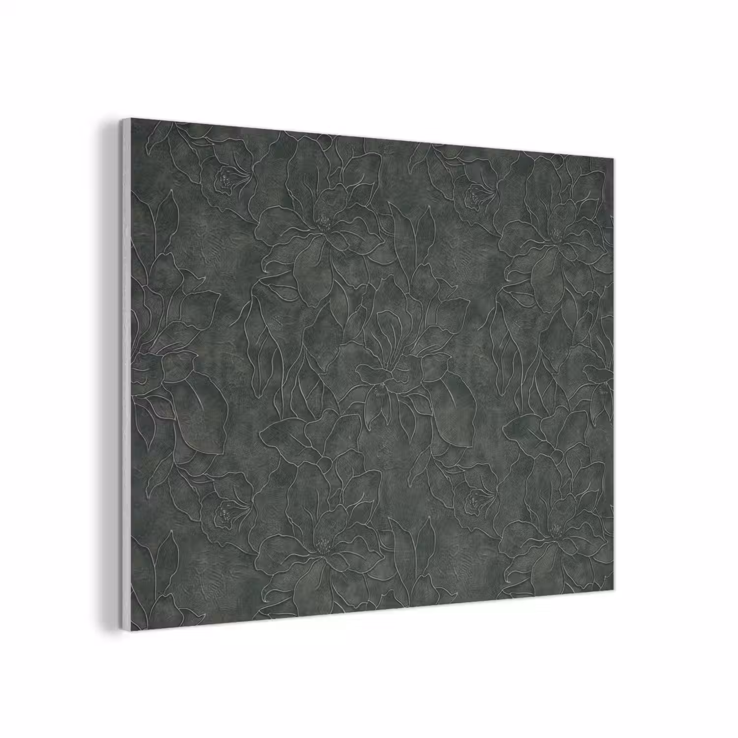Bloemen - Lijnen - Groen PET vilt klein 837 -3d