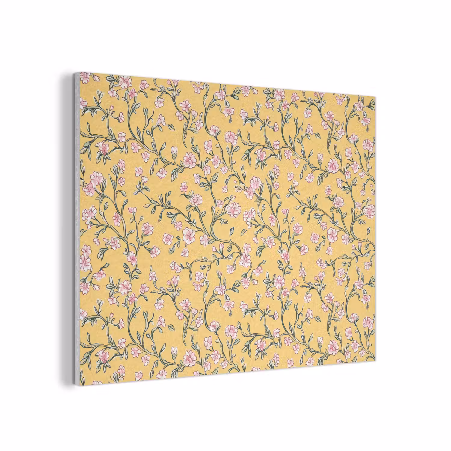 Bloemen - Motief - Geel PET vilt klein 837 -3d