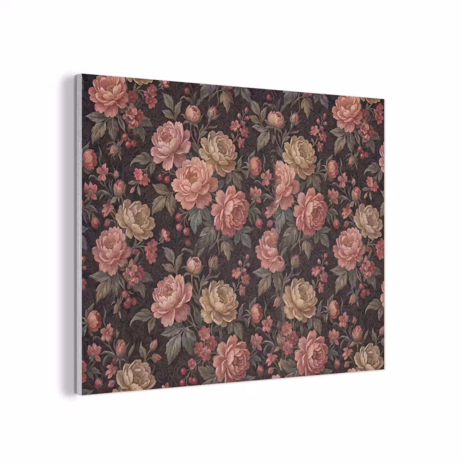 Bloemen - Patroon - Natuur - Vintage - Roze PET vilt klein -3d