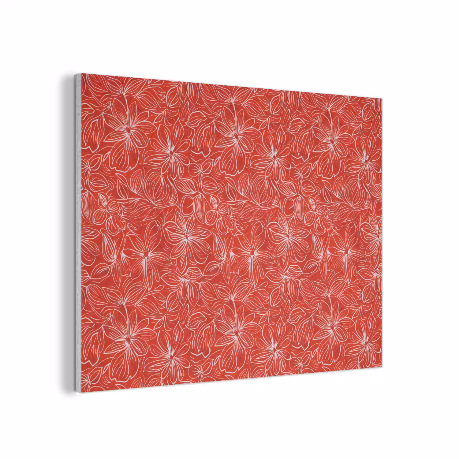 Bloemen - Patroon - Rood PET vilt klein 837 -3d