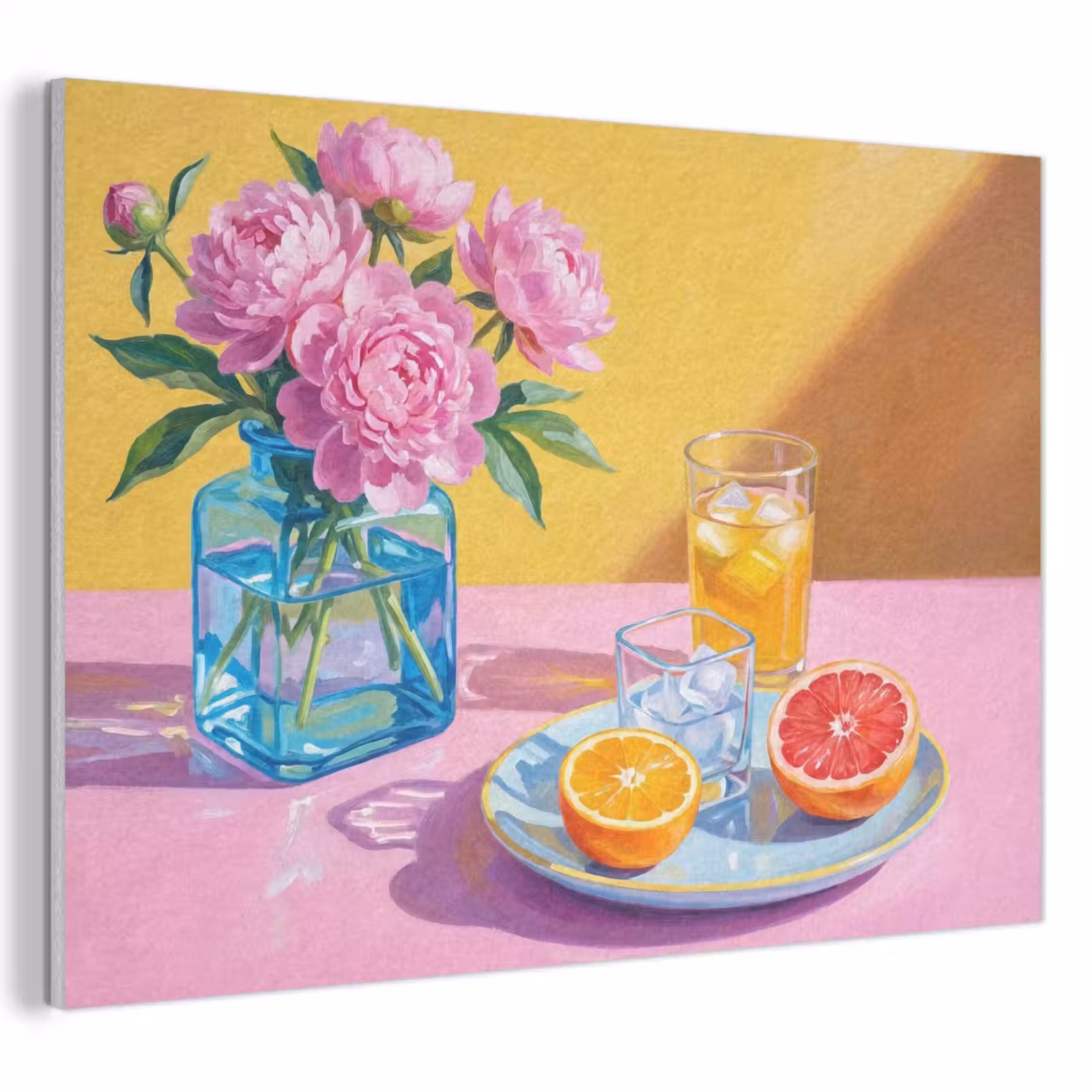 Akustikbild - Blumen – Rosa – Modern - Bloemen - Roze - Modern PET vilt klein