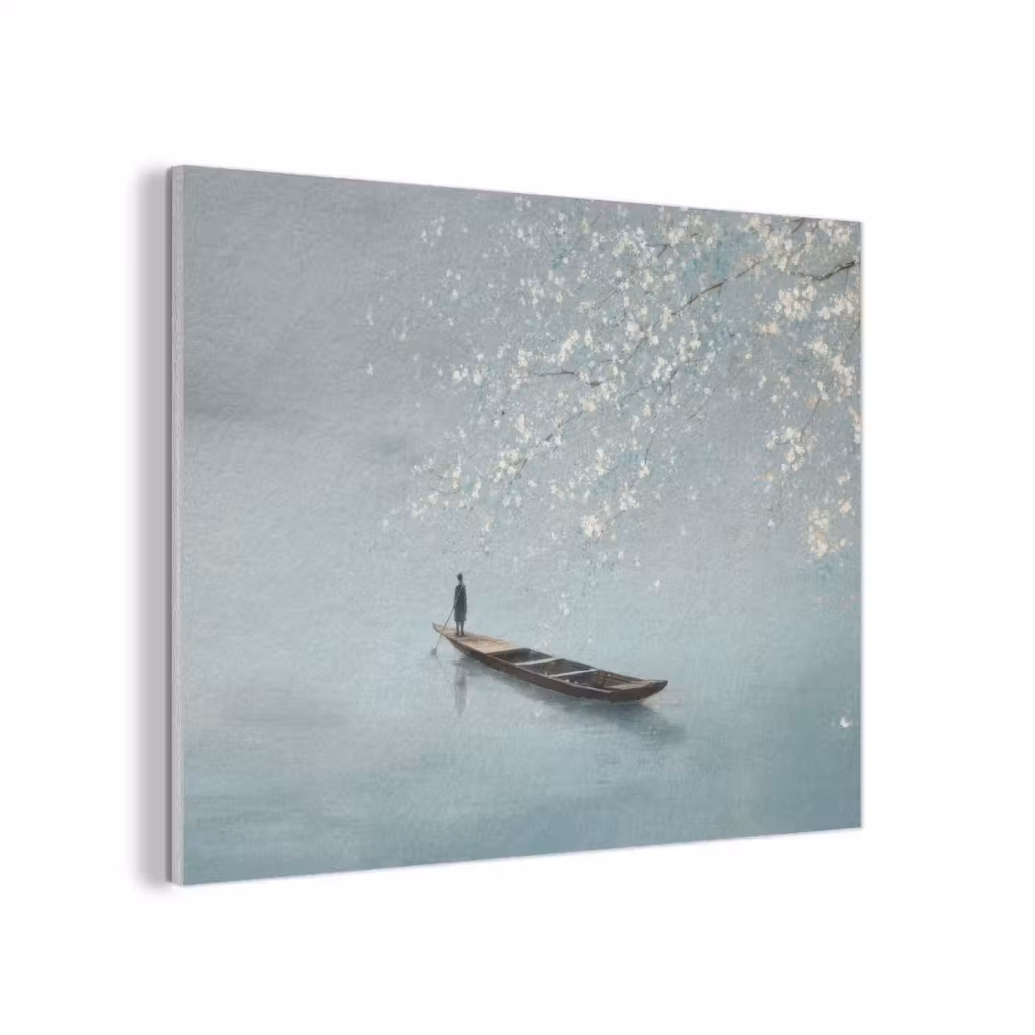 Bloesems - Minimalistisch - Wateroppervlak - Boot PET vilt klein -3d