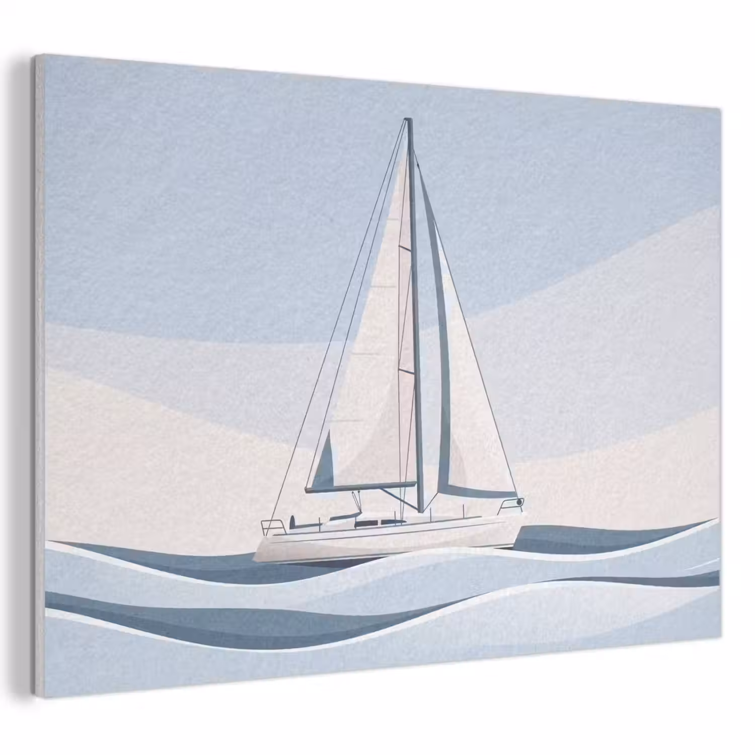 Boot - Zeil - Zee - Modern - Beige PET vilt klein -3d