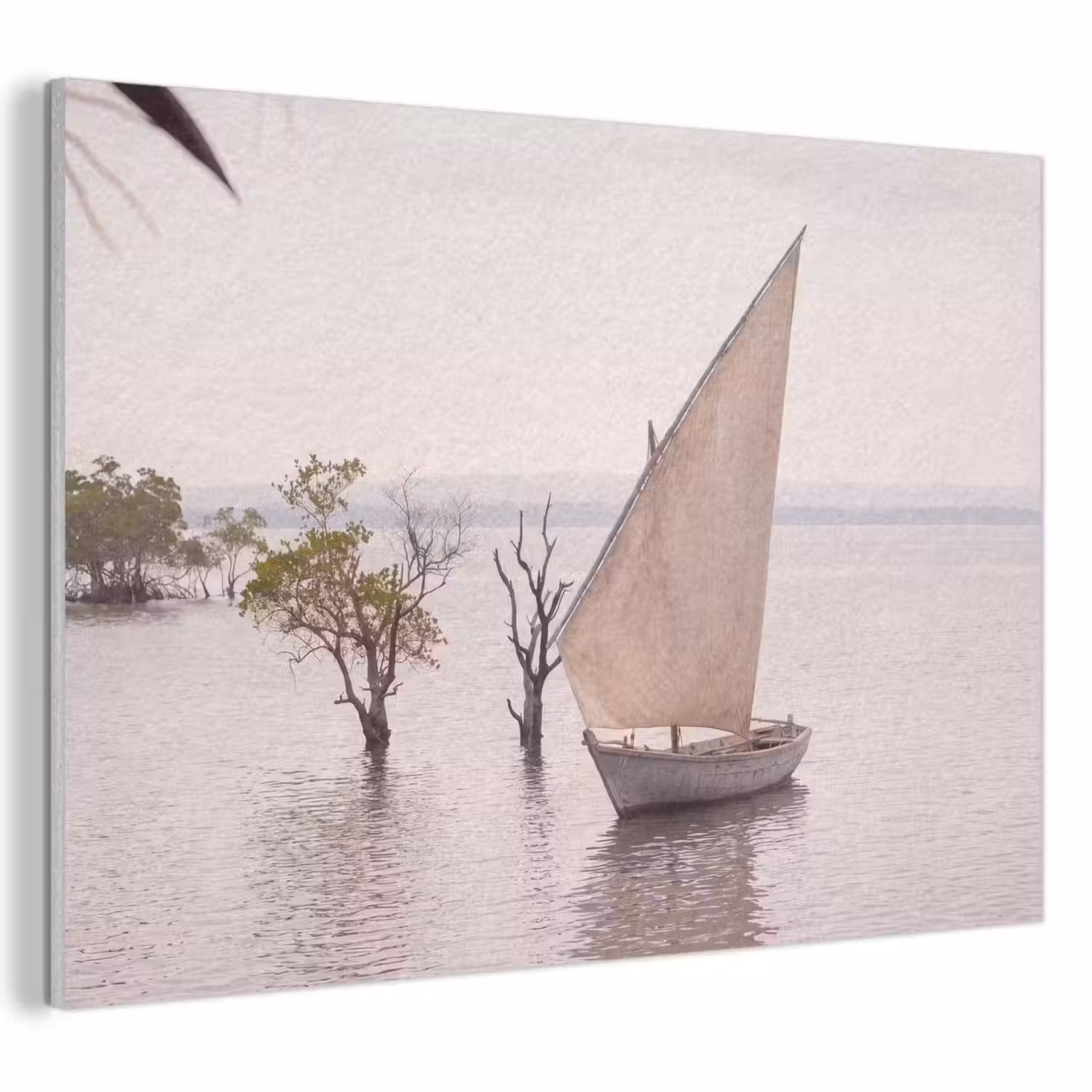 Boot - Zeil - Water - Tropisch - Natuur PET vilt klein -3d