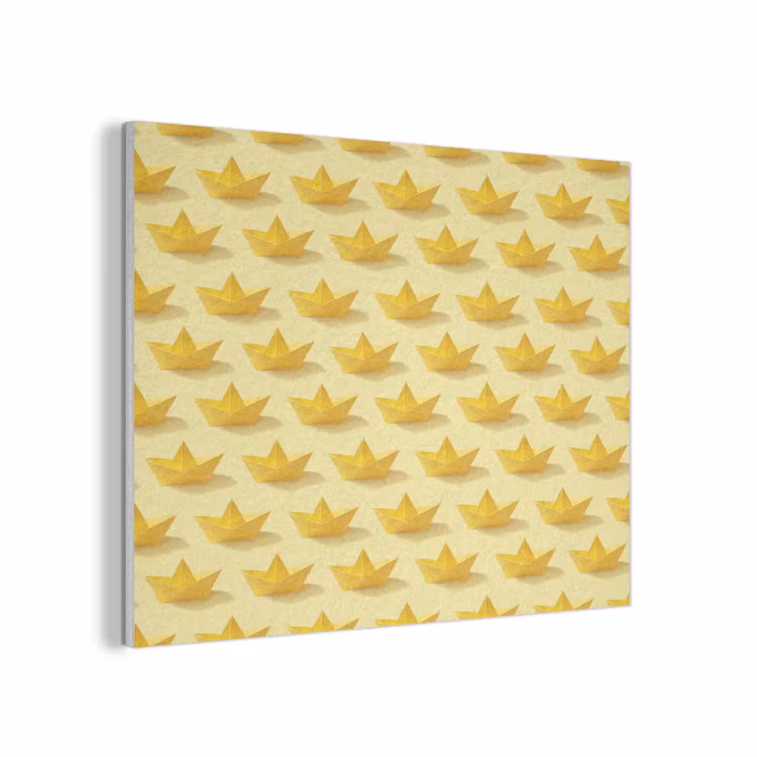 Bootjes - Origami - Creatief - Geel PET vilt klein 837 -3d
