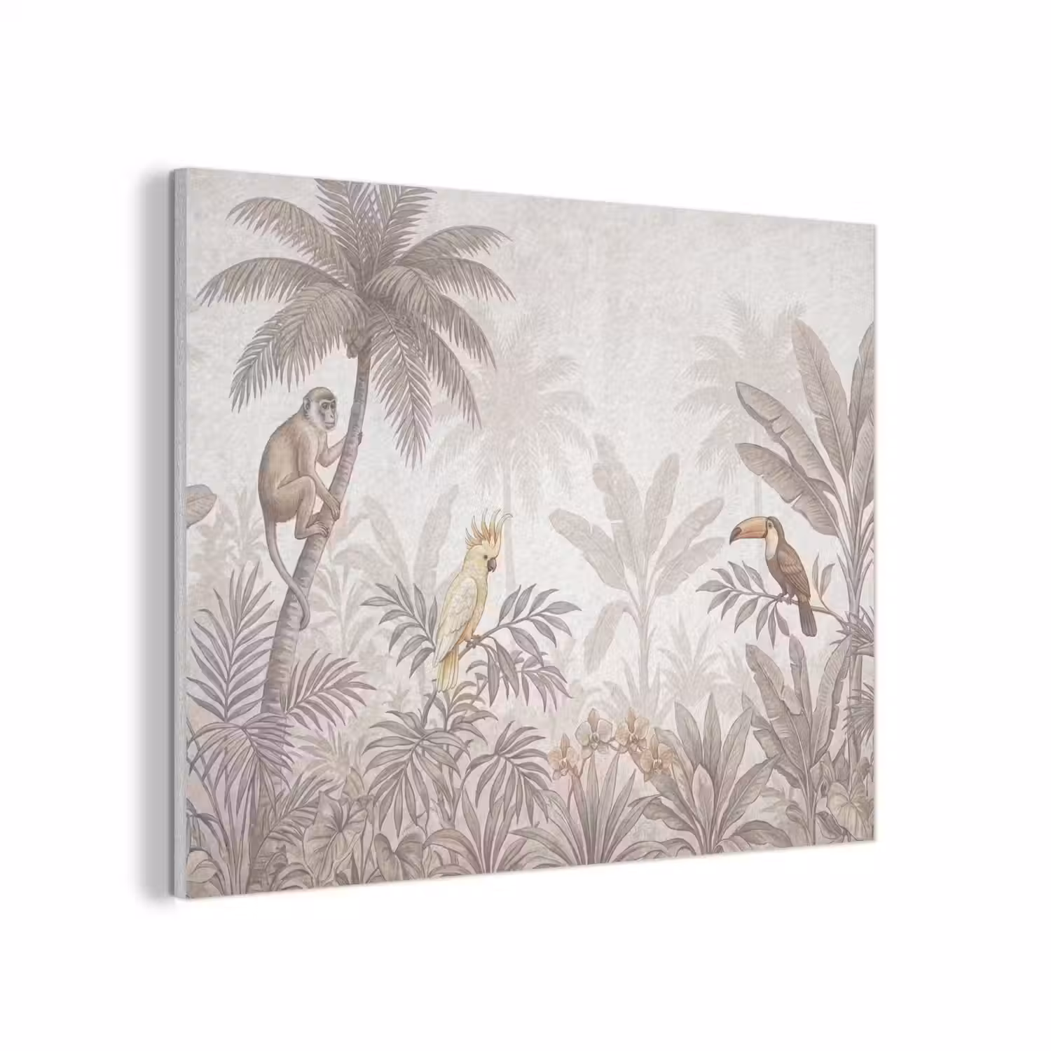 Jungle - Dieren - Palmbomen PET vilt klein -3d