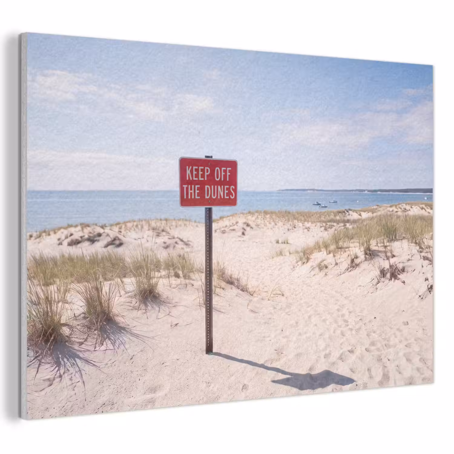 Duin - Bord - Kust - Landschap - Rood PET vilt klein -3d