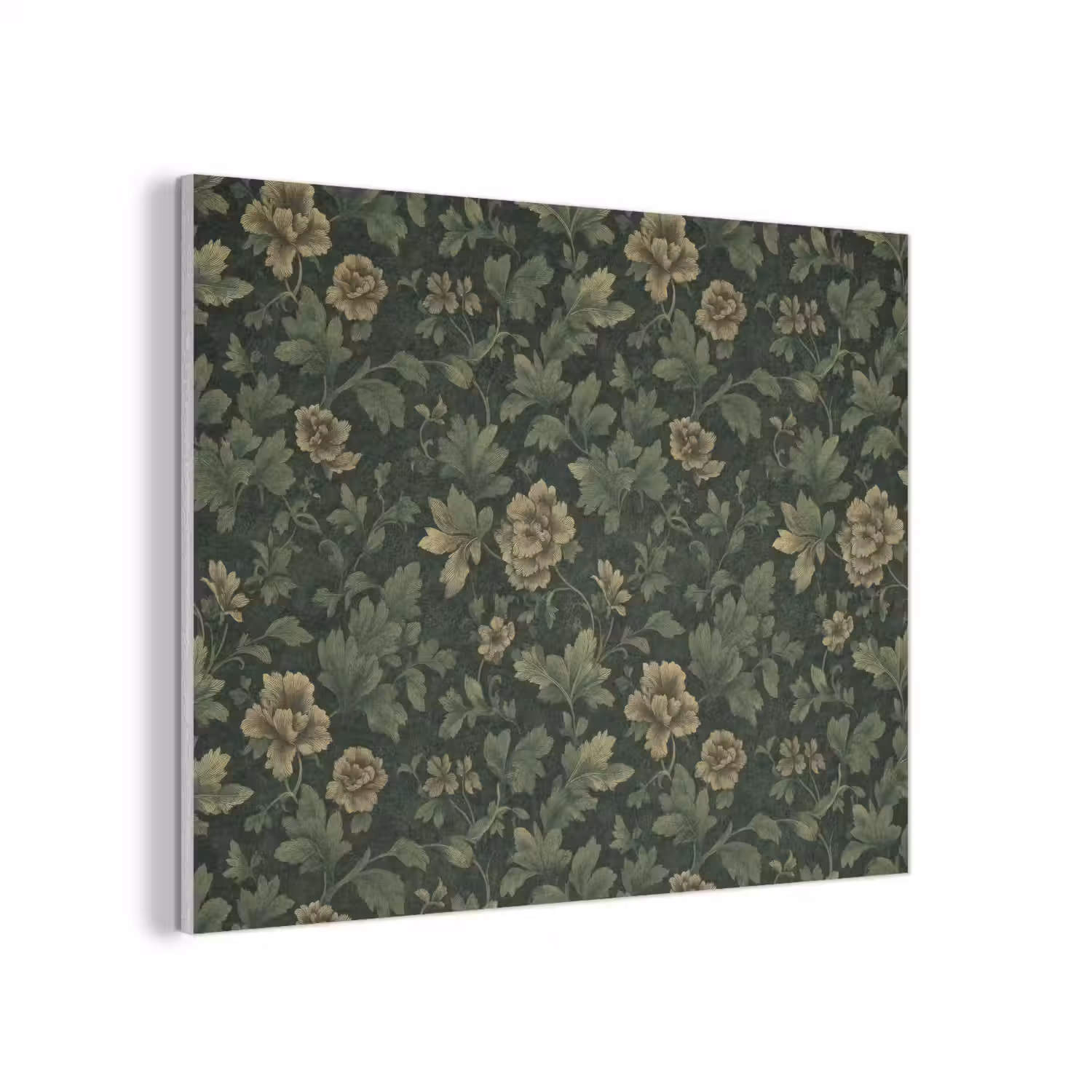 Donker - Groen - Goud - Botanisch PET vilt klein 837 -3d