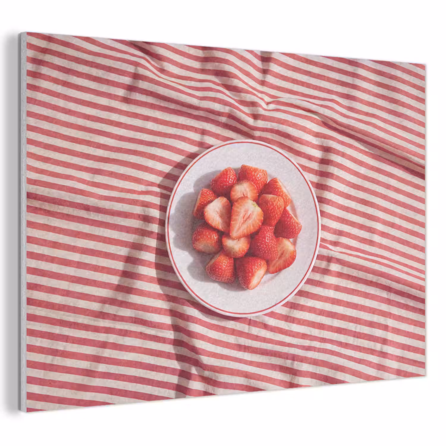 Eten - Aardbeien - Fruit - Zomer - Rood PET vilt klein -3d