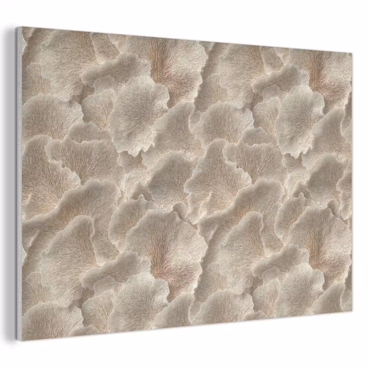 Waaierstructuren - Beige - Vezeltextuur PET vilt klein 837 -3d