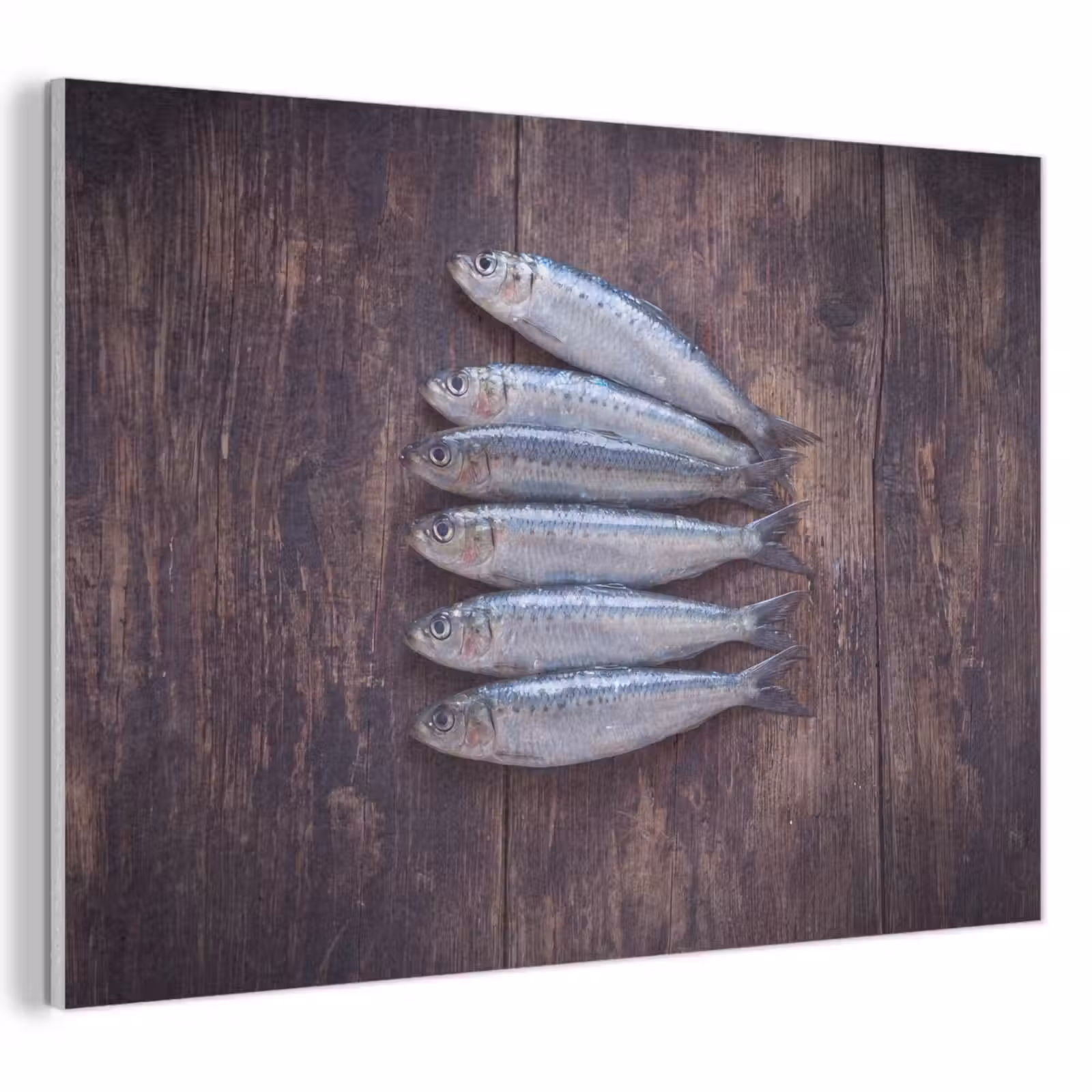 Akustikbild - Fisch – Holz – Essen - Vis - Hout - Eten PET vilt klein