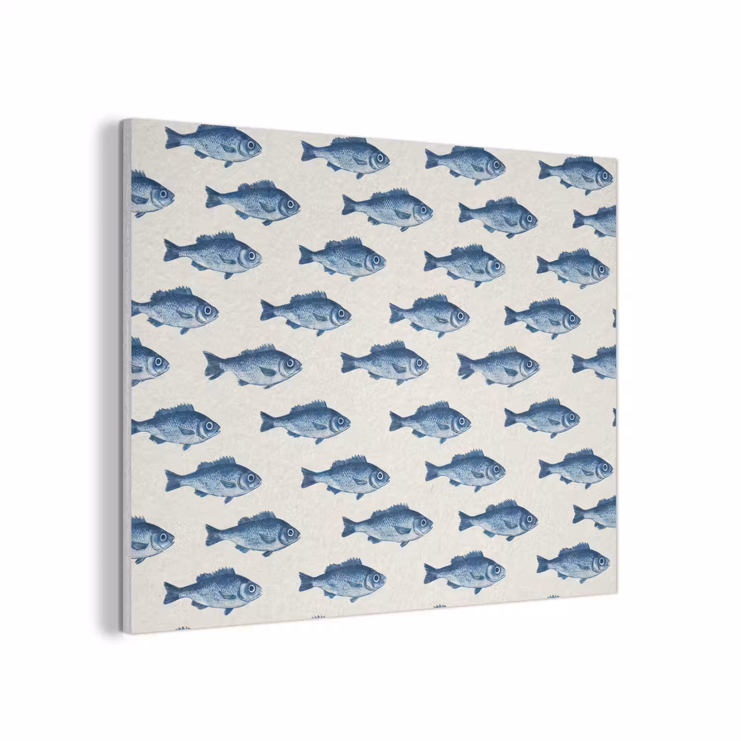 Vis - Patroon - Blauw PET vilt klein 837 -3d