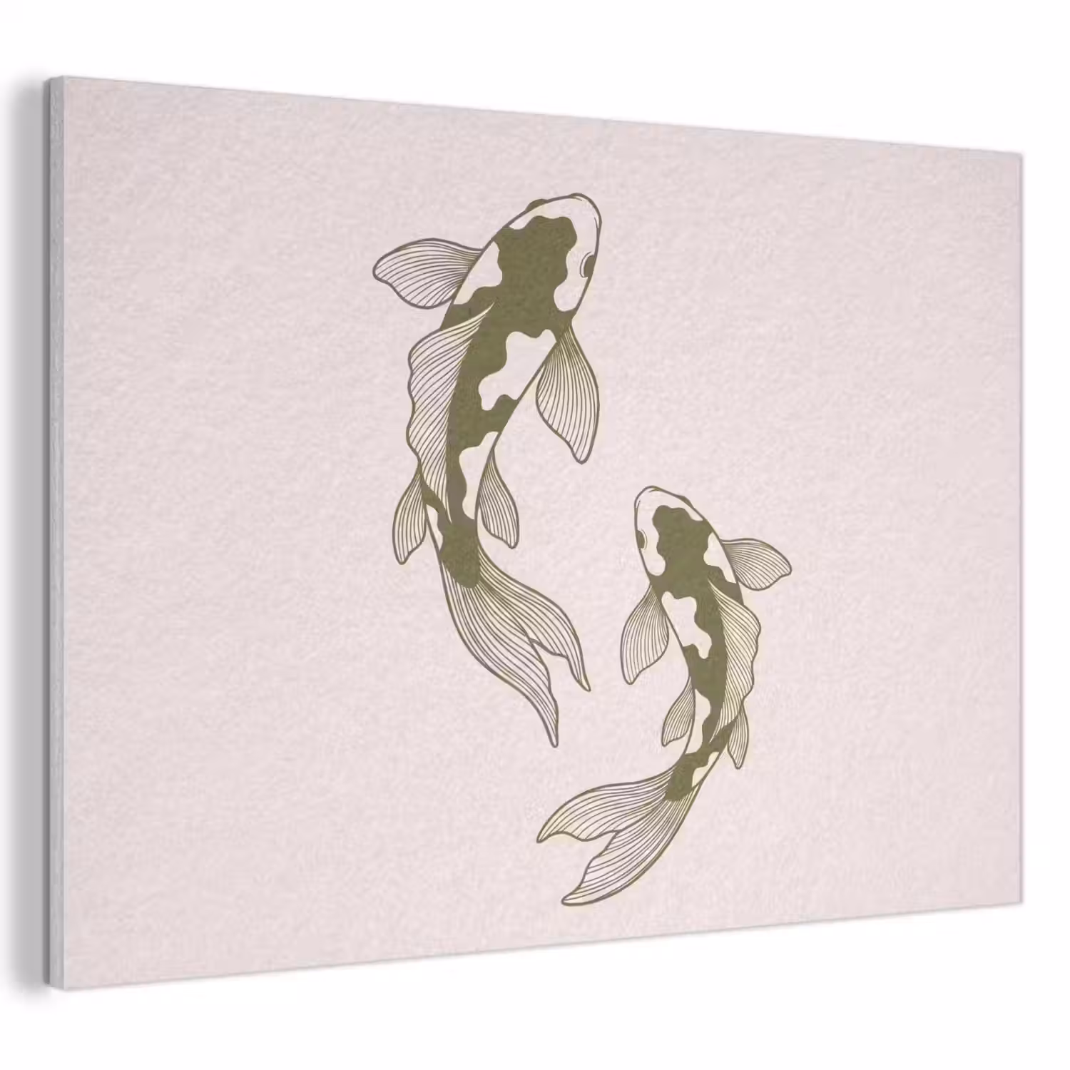 Vis - Zwemmend - Groen - Abstract - Dieren PET vilt klein -3d