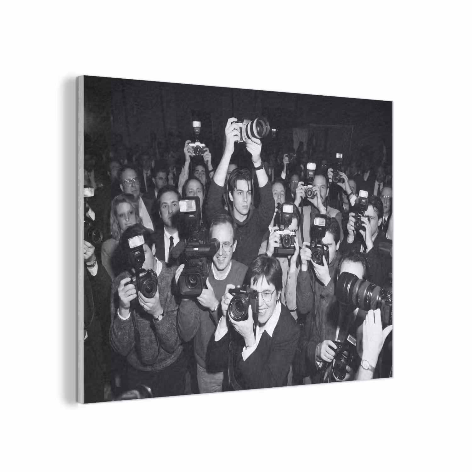 Fotografen - Menigte - Flitsers - Journalistiek PET vilt klein -3d