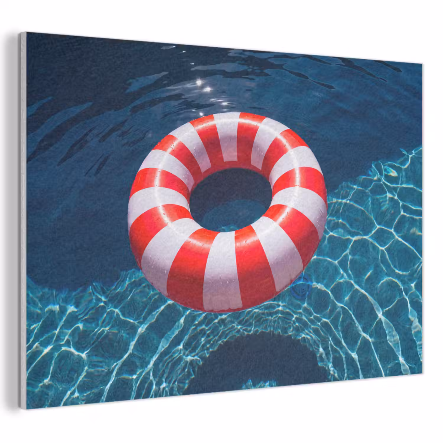 Recreatie - Water - Zomer - Rood - Wit PET vilt klein -3d