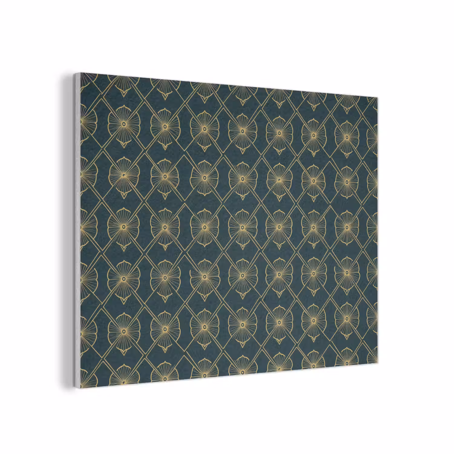 Geometrisch - Elegant - Groen PET vilt klein 837 -3d