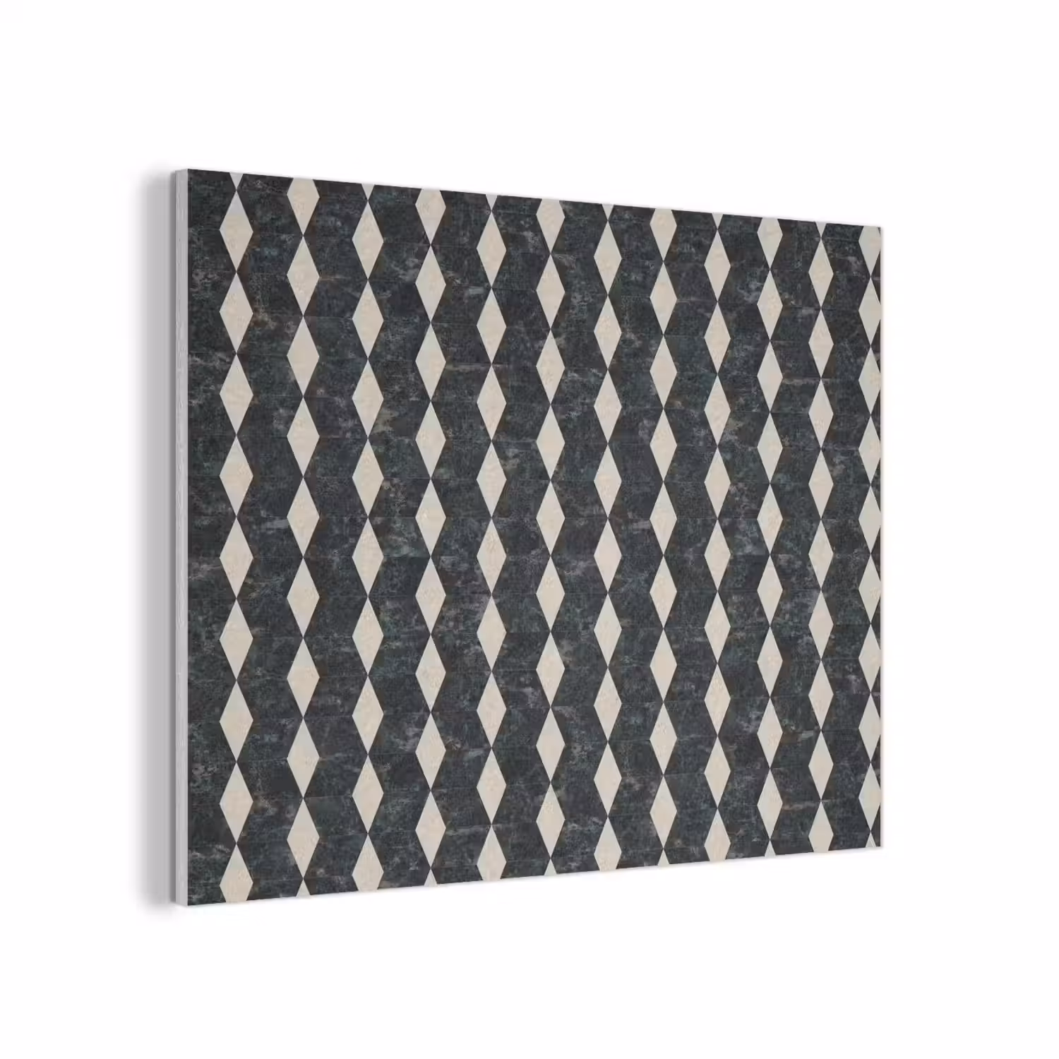 Geometrisch - Patroon - Marmer - Groen PET vilt klein 837 -3d