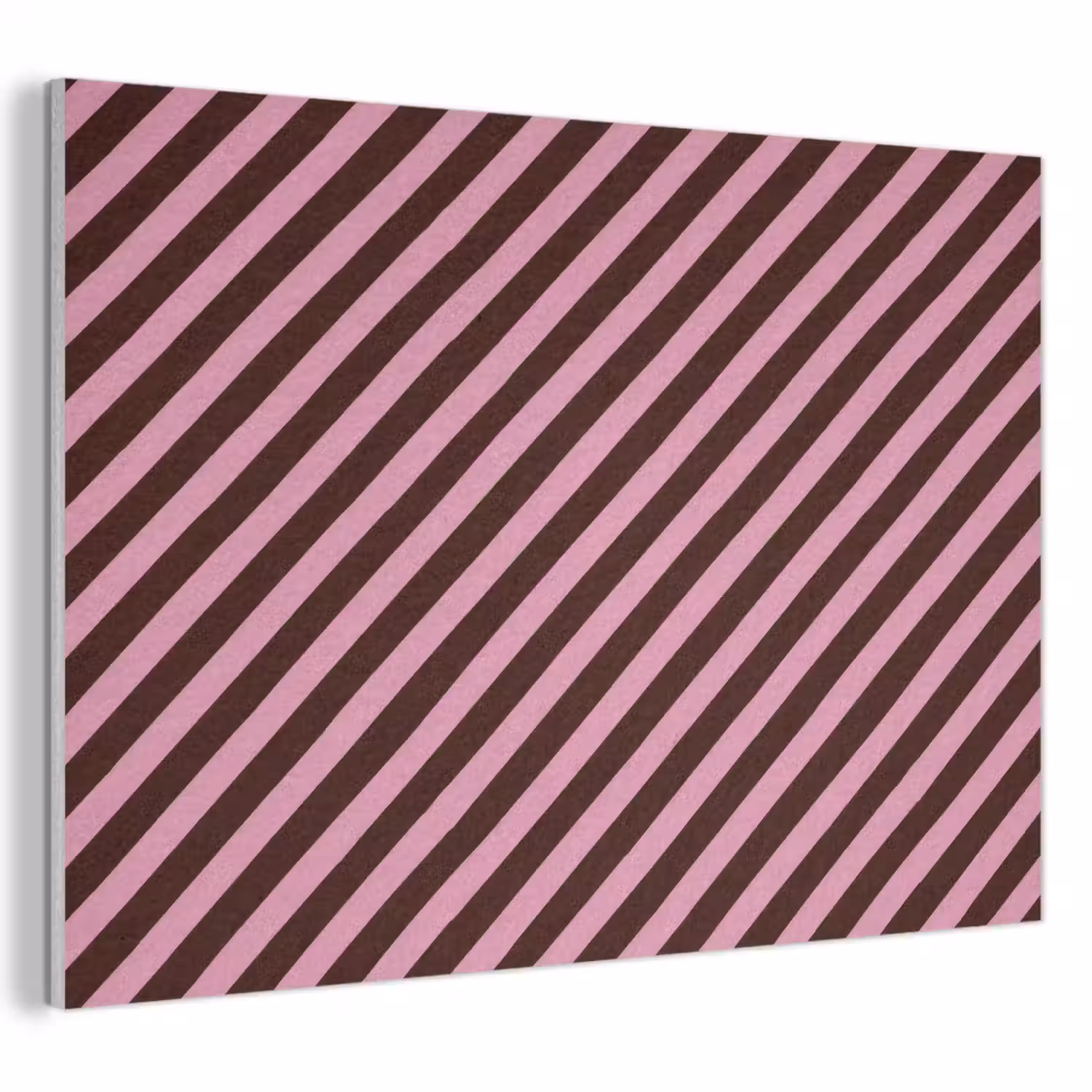 Strepen - Roze - Bruin PET vilt klein 837 -3d