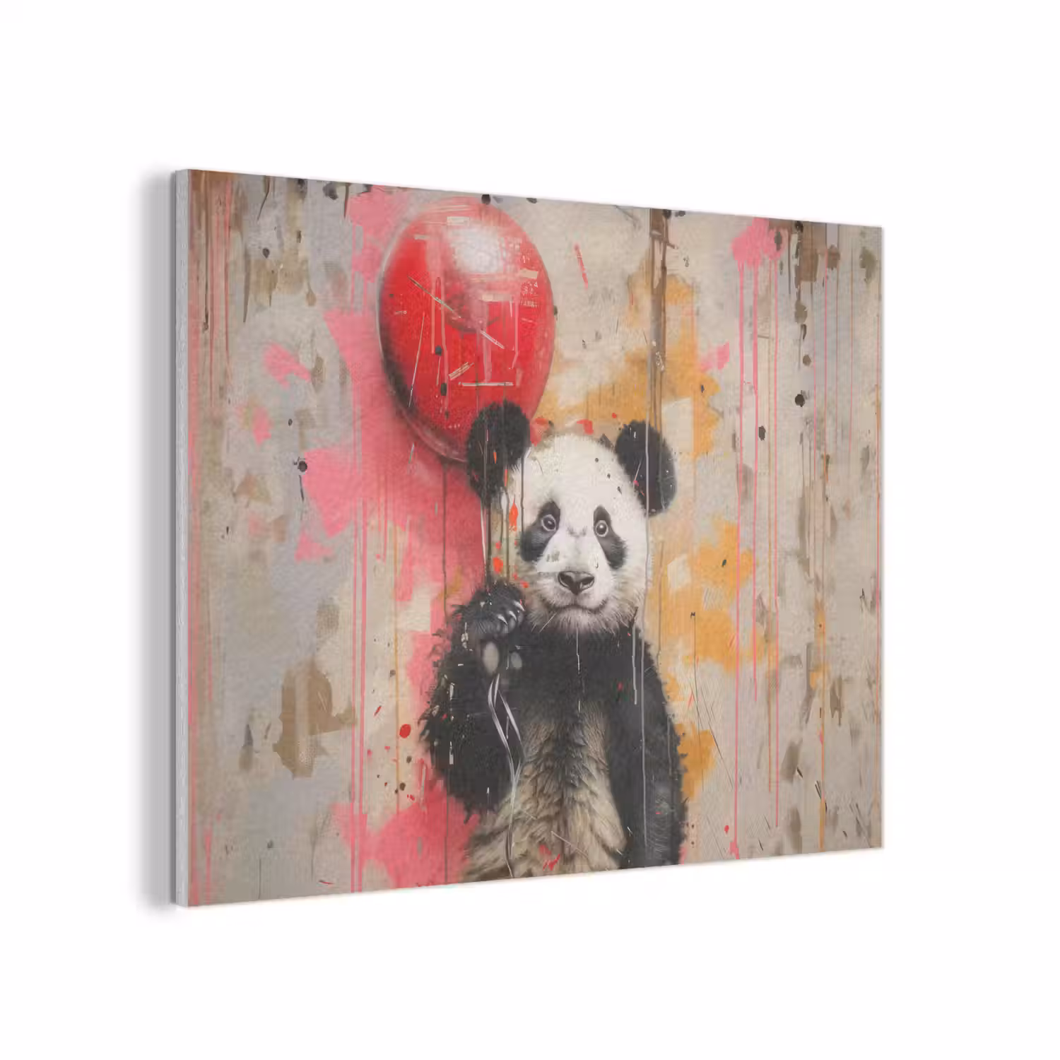 Graffiti - Panda - Ballon - Street art - Banksy PET vilt klein -3d