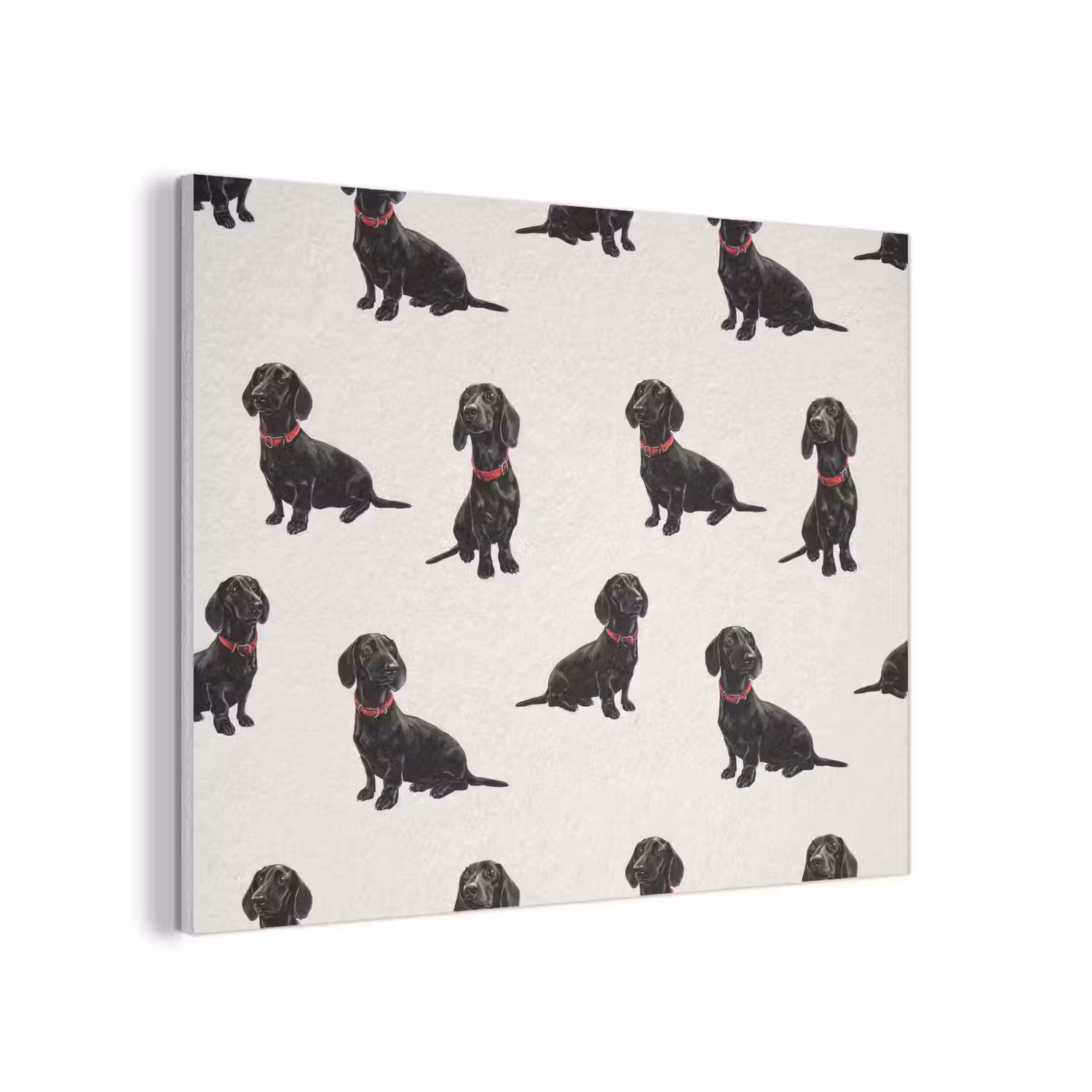 Hond - Patroon - Zwart PET vilt klein 837 -3d