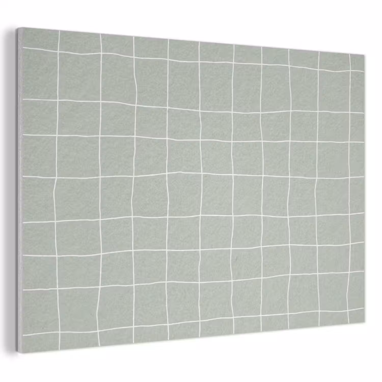 Ruitpatroon - Golvend - Groen PET vilt klein 837 -3d