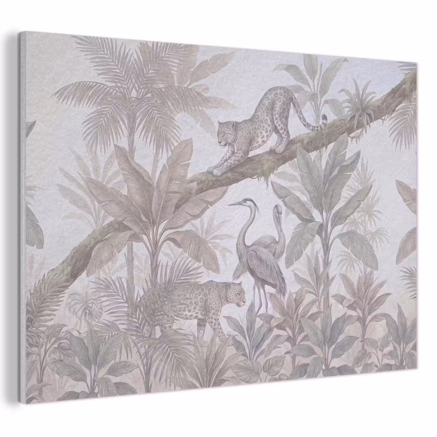 Kat - Vogel - Jungle - Illustratie - Dieren PET vilt klein -3d