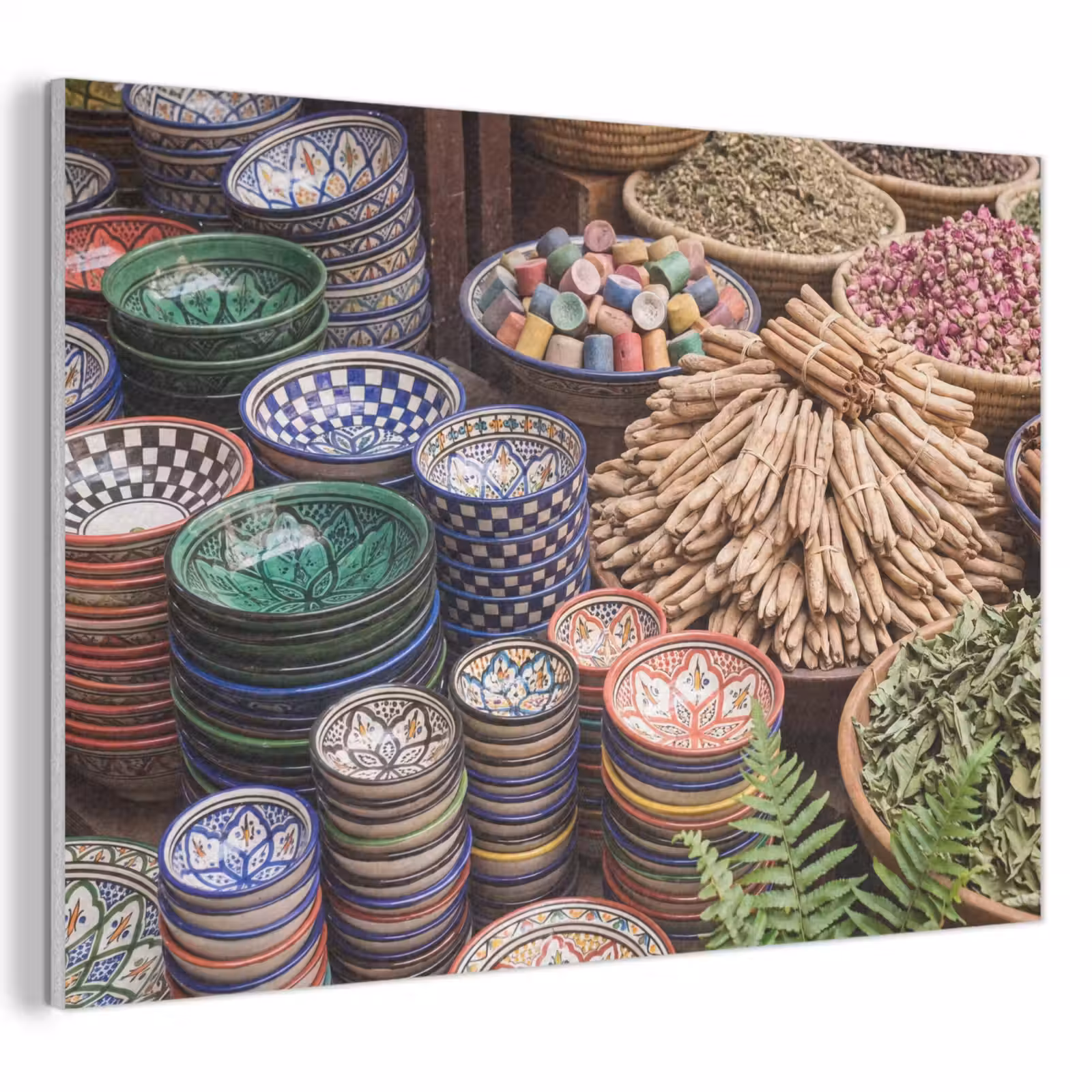 Akustikbild - Keramik – Orientalisch – Farbenfroh - Aardewerk - Oosters - Kleurrijk PET vilt klein