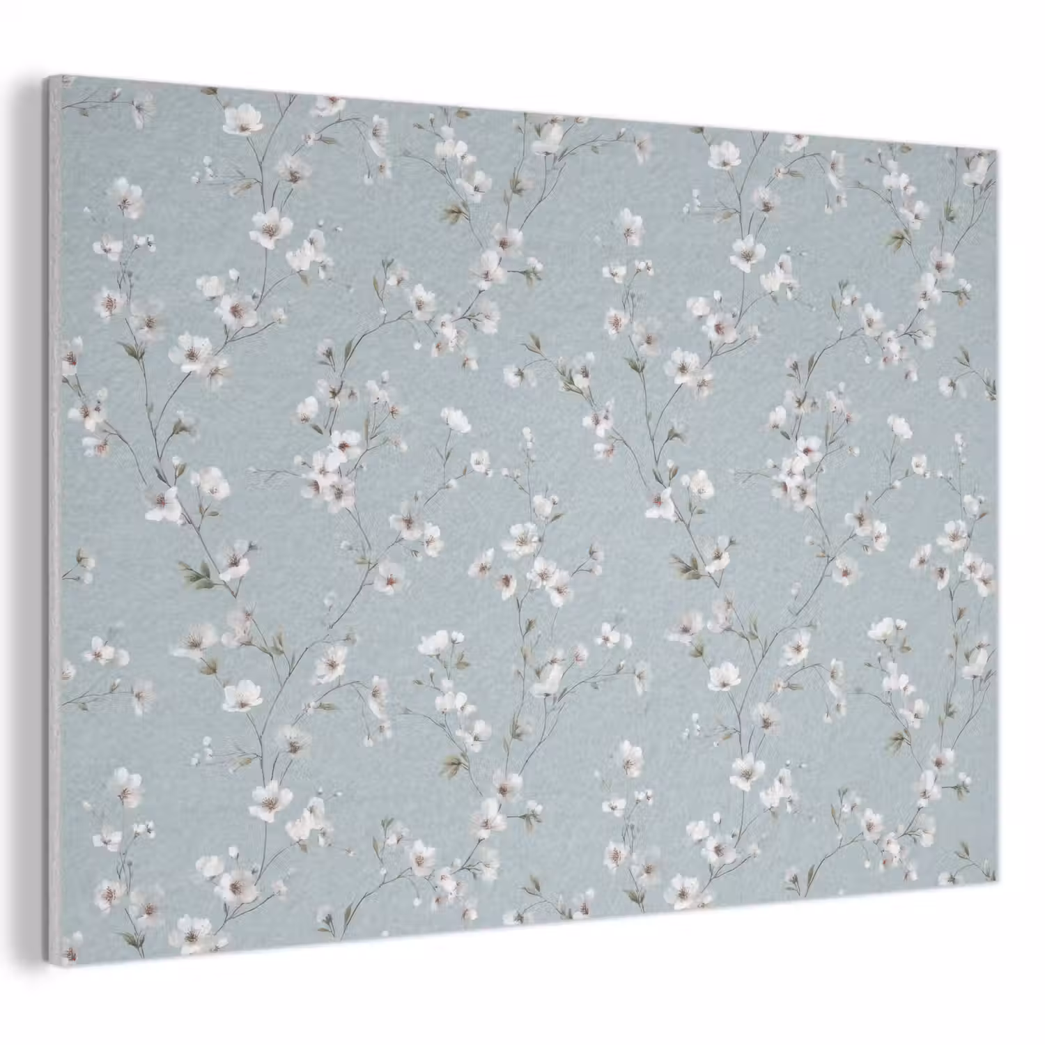 Klassiek - Bloemen - Blauw PET vilt klein 837 -3d