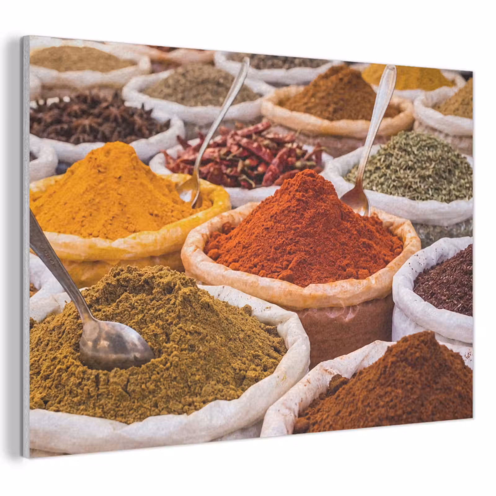 Akustikbild - Kräuter – Markt – Essen - Kruiden - Markt - Eten PET vilt klein