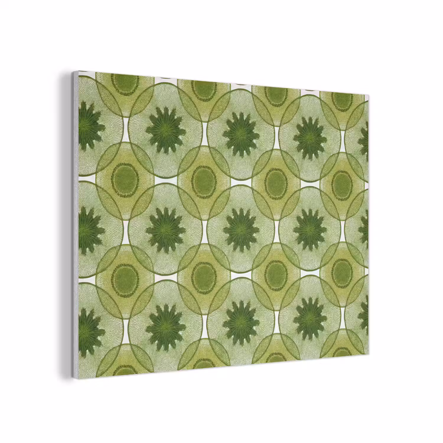 Cirkels - Patroon - Groen PET vilt klein 837 -3d