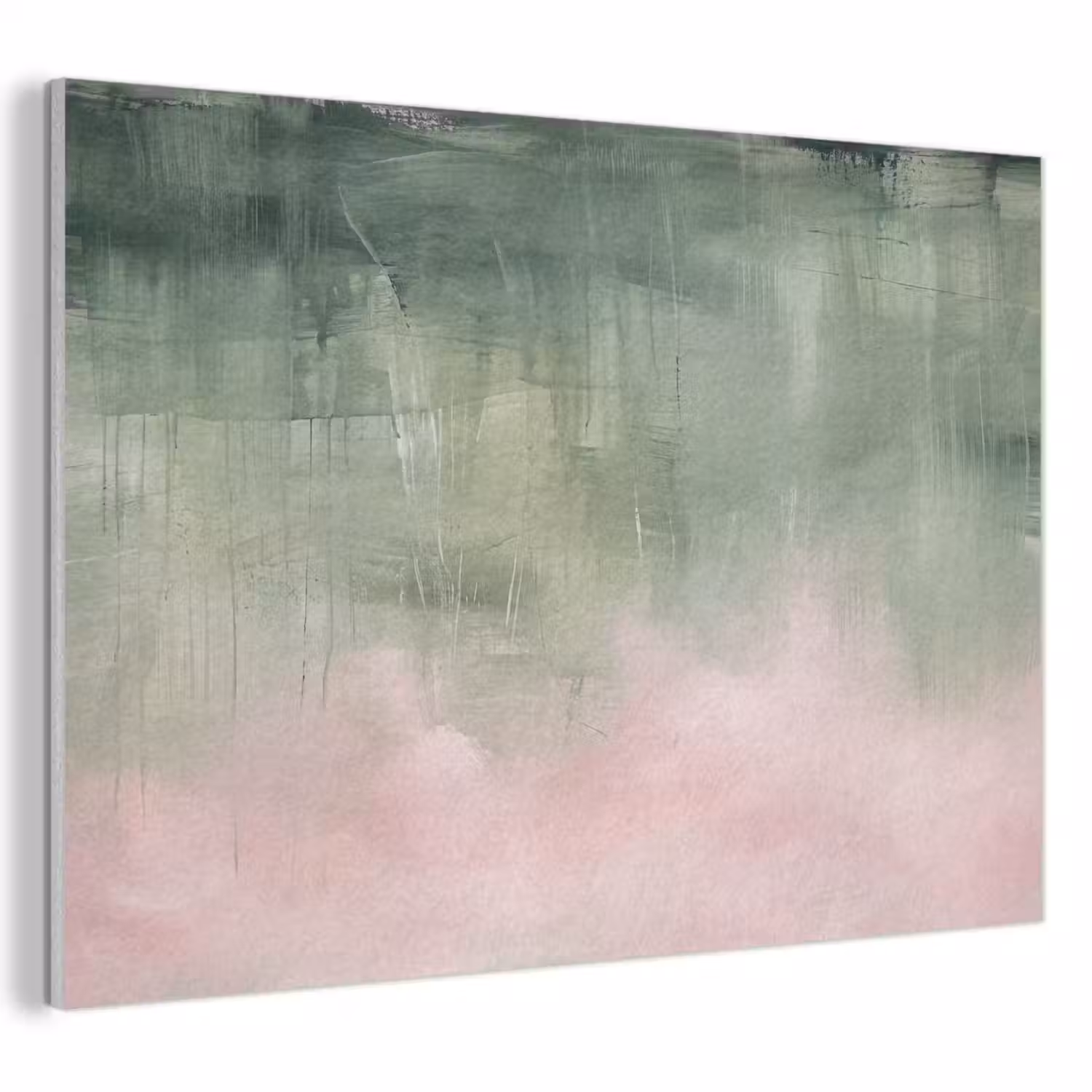Kunst - Abstract - Modern - Groen - Roze PET vilt klein -3d