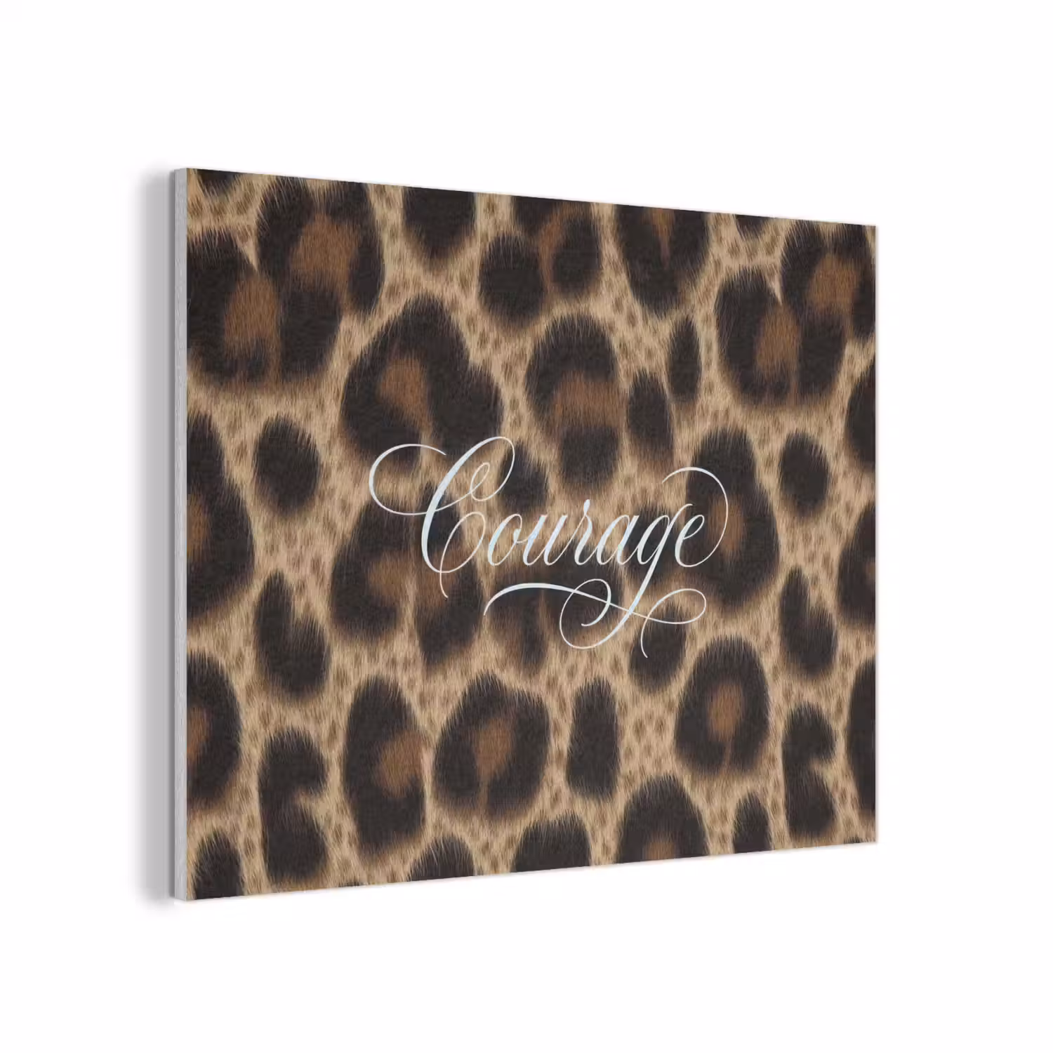 Luipaardprint - Bruin - Courage - Sierlijk PET vilt klein -3d
