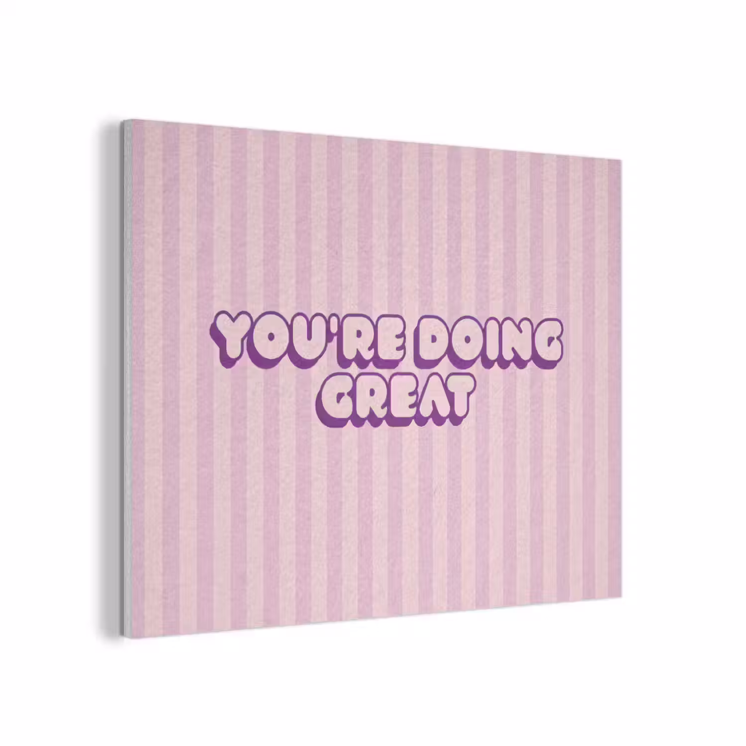 Paars - Strepen - You're doing great - Schaduw PET vilt klein -3d
