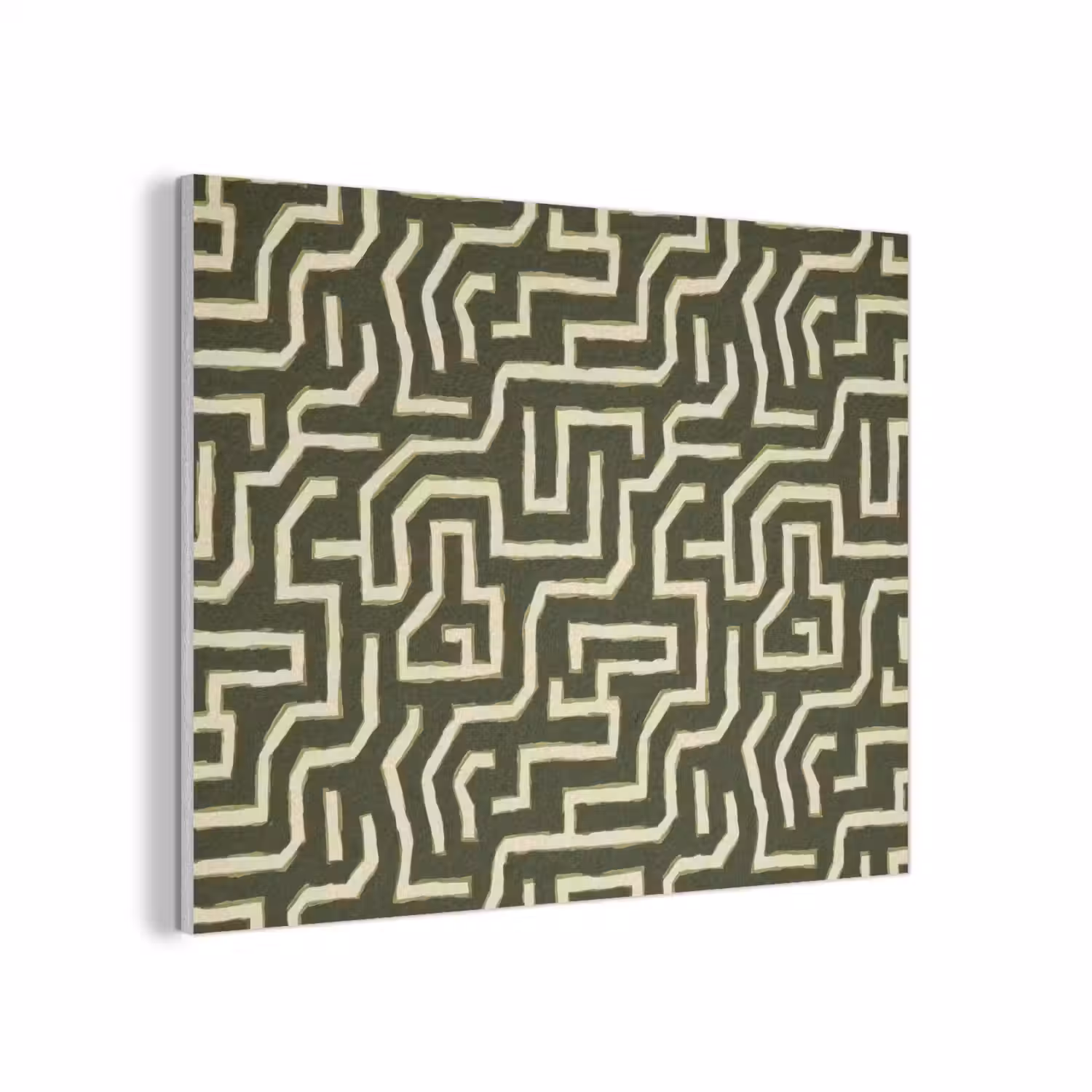 Lijnen - Abstract - Groen PET vilt klein 837 -3d