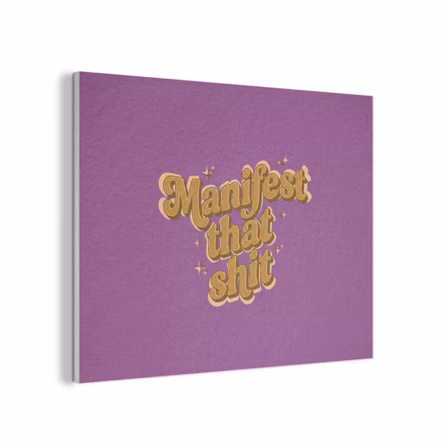 Manifest that shit - Paars - Glitter PET vilt klein -3d