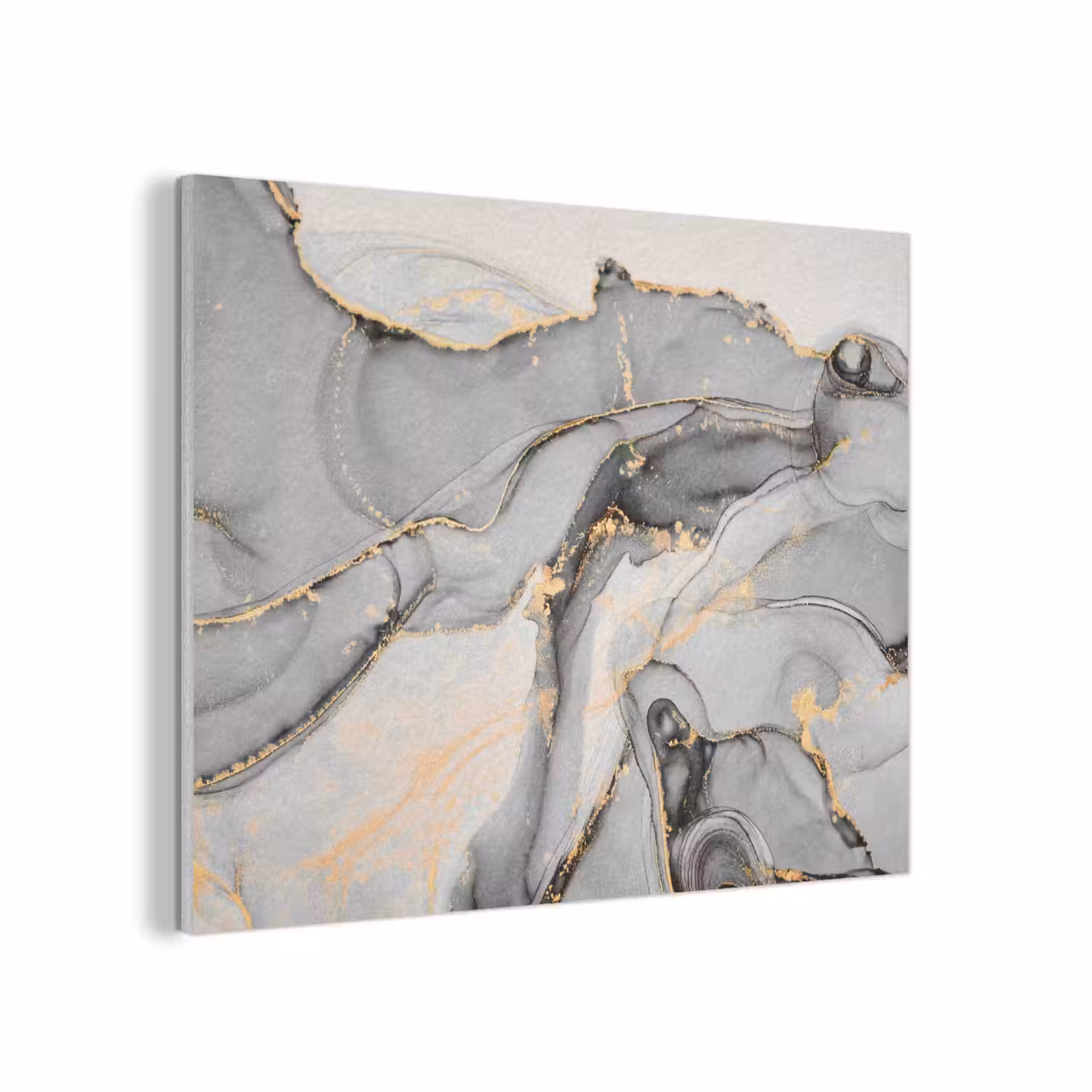 Marmer - Goud - Grijs PET vilt klein -3d