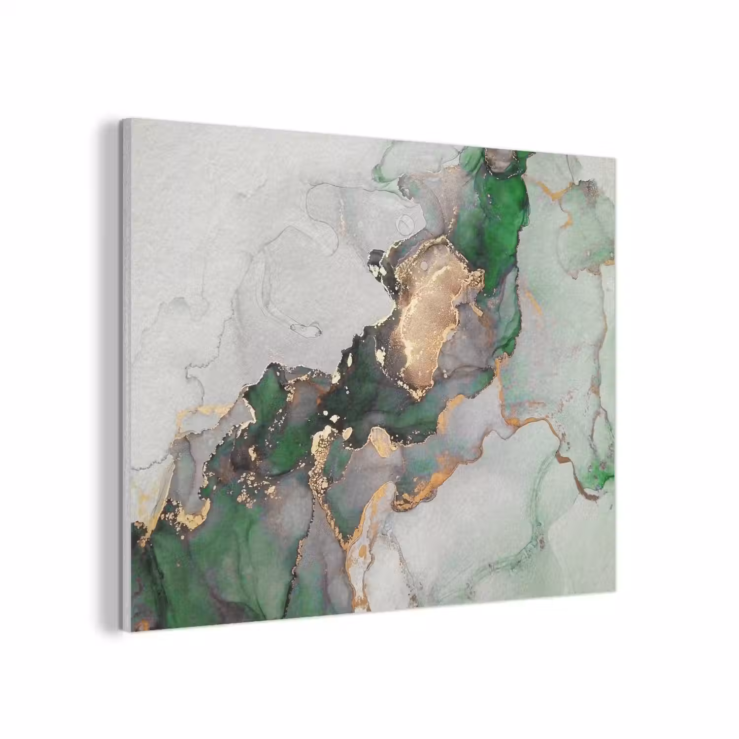 Marmer - Goud - Groen - Luxe PET vilt klein -3d